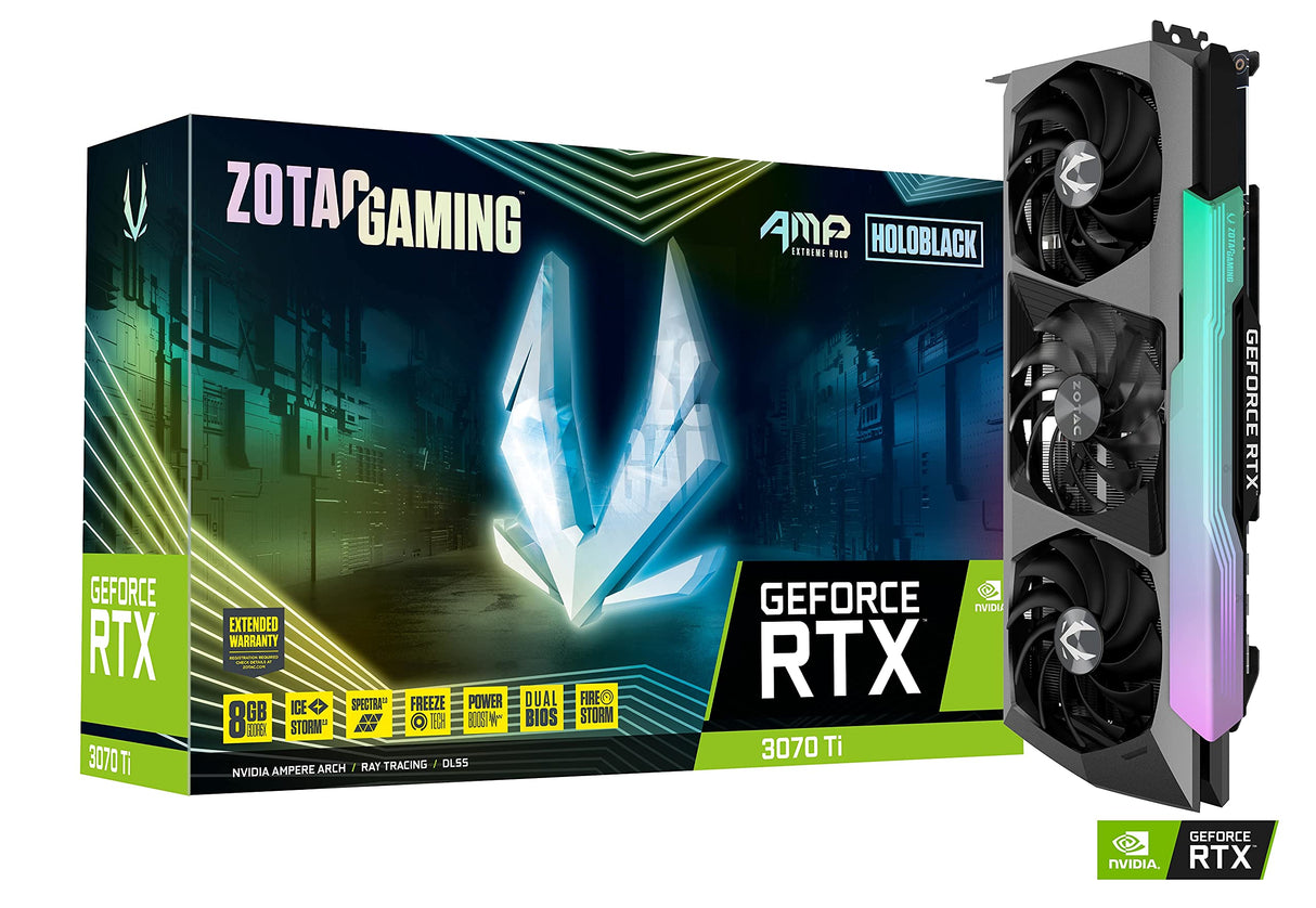 Zotac Gaming GeForce RTX 3070 Ti AMP Extreme Holo NVIDIA 8 GB GDDR6X
