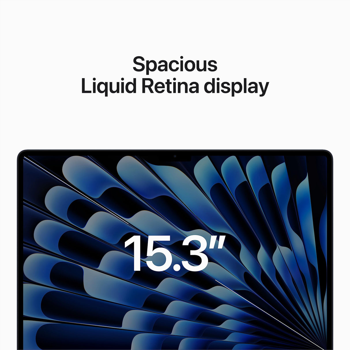 Apple 2023 MacBook Air (de 15 polegadas, Processador M2 da Apple com CPU 8‑Core e GPU 10‑Core, 8GB Memória unificada, 512 GB) - Azul-Nocturno