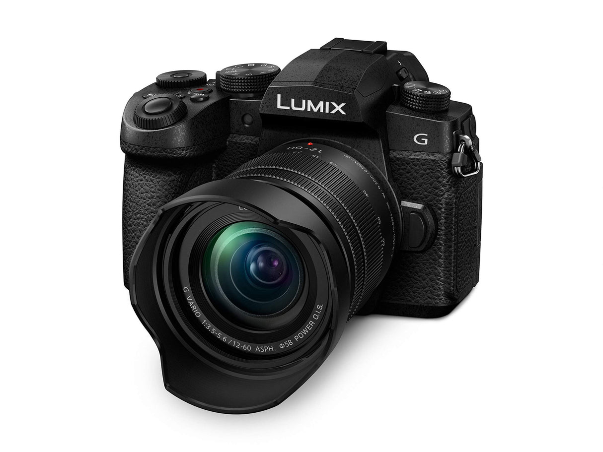 Panasonic Lumix G90M - Cámara EVIL de 20.3 MP (pantalla de 3.2”, Visor OLED, Estabilizador Dual 5 ejes, 4K, VLogL, Wi-Fi, Live Composite) - kit con objetivo Lumix Vario 12-60mm/F3.5-F5.6