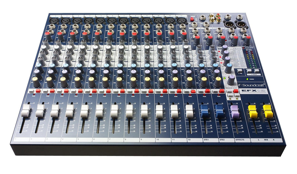 Soundcraft EFX12+K Mesa de mezcla analógica 12CH