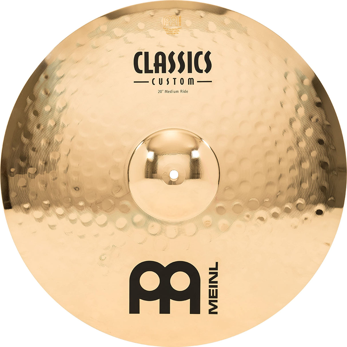 Meinl Cymbals Classics Custom Brilliant Cymbal Set Box Pack - Juego de Platillos de Batería con Plato 14 pulgadas Hihat, 16 Crash y 20 Ride - Bronce B12, Acabado Brillante (CC141620)