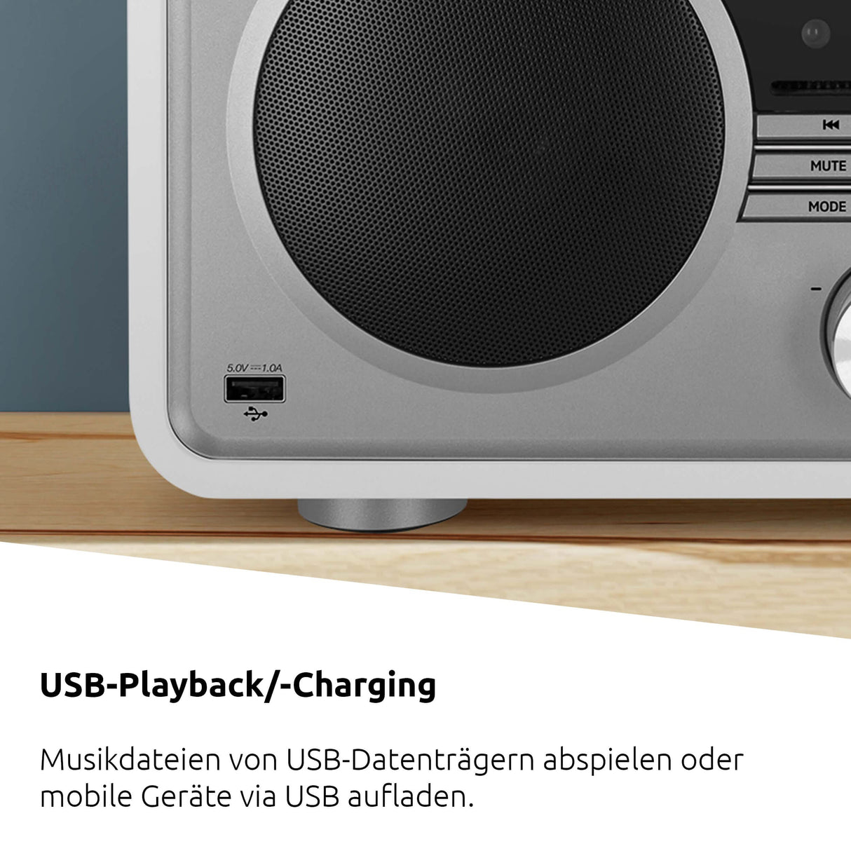 TechniSat DIGITRADIO 602 - Radio por Internet Estéreo (Dab, FM, Sistema 2.1 de 70 vatios con Subwoofer, CD, USB, Transmisión Bluetooth, AUX, WLAN, Despertador, Spotify, Control Remoto) Blanco