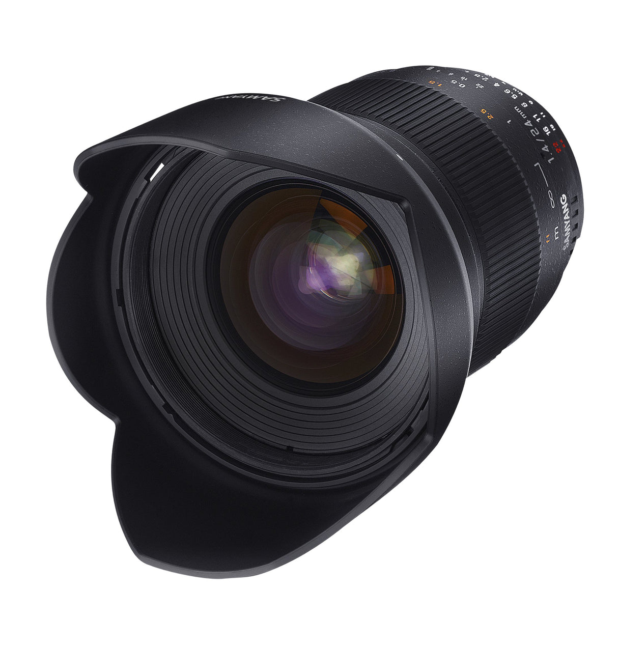 Samyang F1110805101 - Objetivo fotográfico DSLR para Sony A (Distancia Focal Fija 24mm, Apertura f/1.4-22 ED AS IF UMC, diámetro Filtro: 77mm), Negro