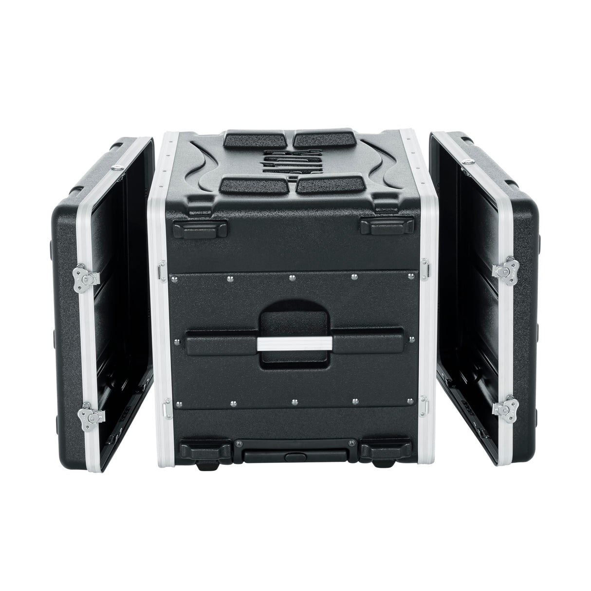 Gator Cases Rack ligero rodante 6U con pestillos resistentes, asa de remolque retráctil y ruedas empotradas; profundidad estándar 19.25', 6U (GRR-6L)