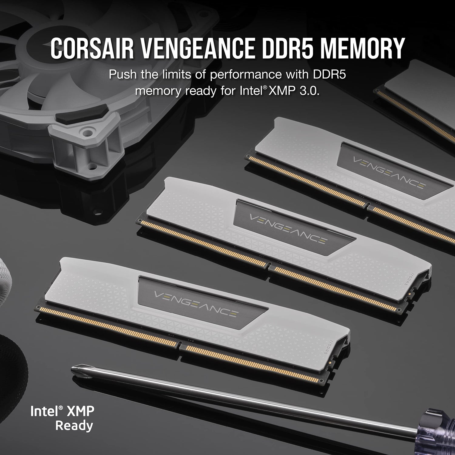 CORSAIR Vengeance DDR5 RAM 32GB (2x16GB) 5600MHz CL40 Intel XMP Kit de Memoria Compatible con iCUE - Blanco (CMK32GX5M2B5600C40W)