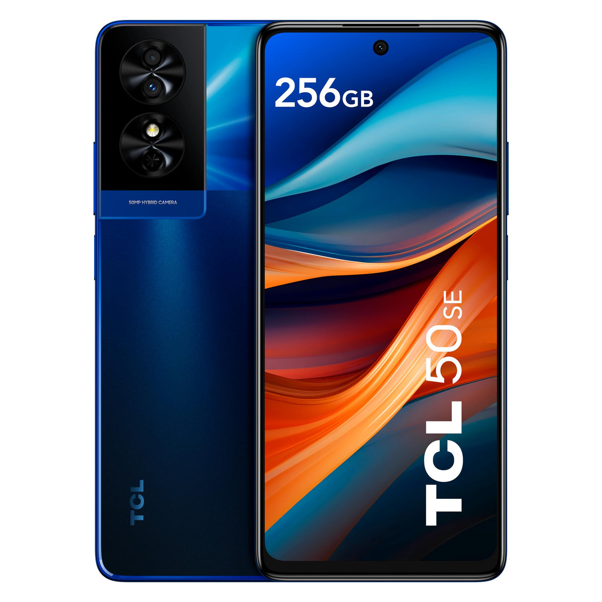 TCL 50 SE 256GB - Smartphone de 6.78" (Pantalla 90Hz, 12GB (6+6) - 256GB, Ampliable MicroSD, Dual SIM, Doble Altavoz, Cámara 50MP, Batería 5010mAh, Android 14.) Midnight Blue