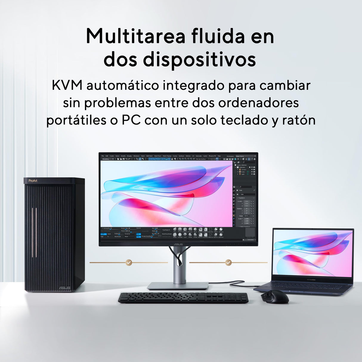 ASUS ProArt Display 6K PA32QCV - Monitor Profesional de 31,5", IPS, 6K (6016 x 3384), 98% DCI-P3, LuxPixel AGLR, ΔE<2, Calman, Thunderbolt 4, VESA DisplayHDR 600, KVM, DisplayWidget Center