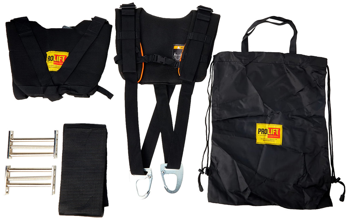 Shoulder Dolly ProLift - Sistema de elevación y traslado acolchado y resistente para 2 personas para profesionales de la mudanza, equipos de reparto, industriales y más, Negro - HD3500