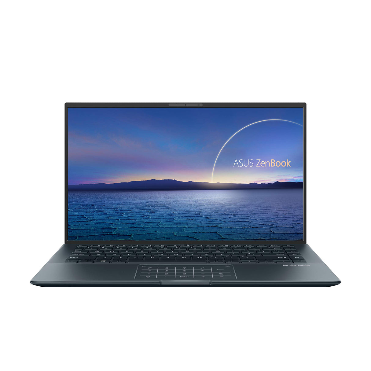 ASUS ZenBook 14 Ultralight UX435EAL-KC096T - Portátil de 14" Full HD (Intel Core i7-1165G7, 16GB RAM, 512GB SSD, 32GB Intel Optane, Intel Iris Xe Graphics, Sin SO) Gris Pino - Teclado QWERTY español