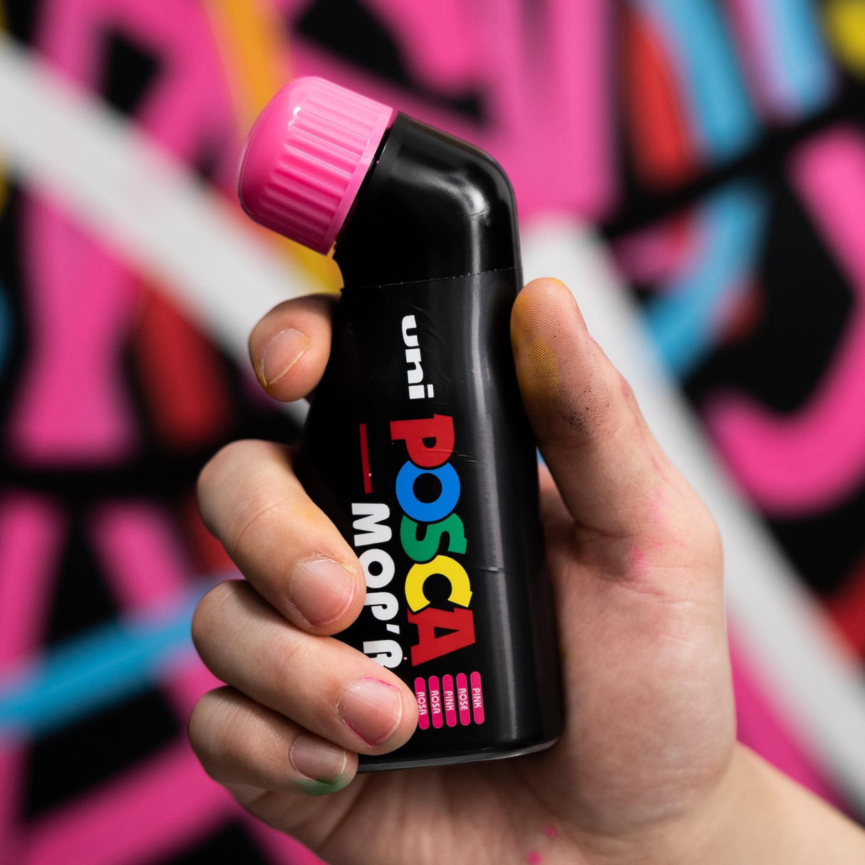 Posca - Marcador Mop'R Pcm-22, Juego De 8, Punta De Sello Redonda 3-19 Mm, Forma Ergonómica