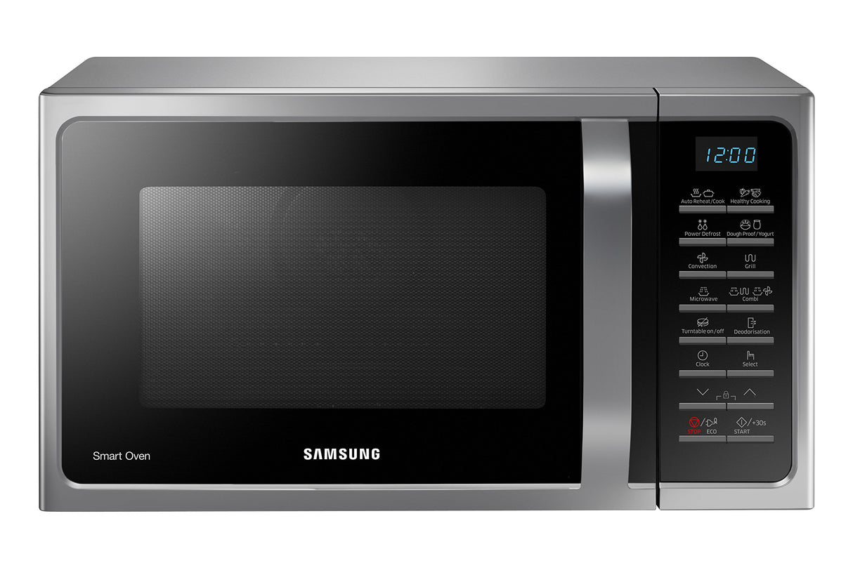 SAMSUNG Microondas MC28H5015CS (Encimera, Microondas combinado, 28 L, 900W/1500W, Botones, Aluminio, con Grill acero inoxidable ) Color plata y negro