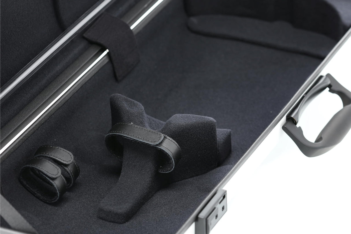 GEWA Funda para violín AIR 2.1 blanco mate, con mango lateral adicional, fabricado en Alemania