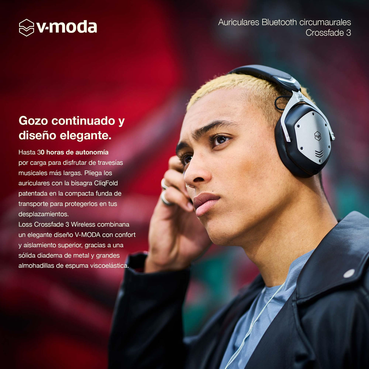 V-MODA CROSSFADE 3 WIRELESS & WIRED OVER-EAR HEADPHONES. Favored by the World’s Top DJs. Punchy Sound, Tuned for Club Energy & Excitement. Mobile Editor App. Customize with Interchangeable Shields.