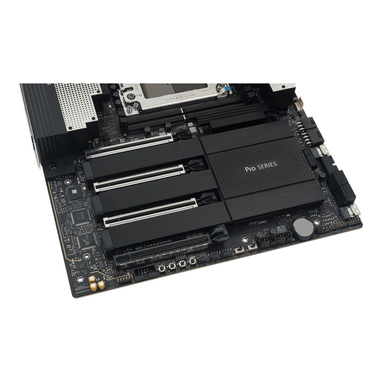 ASUS Pro WS TRX50-SAGE WiFi A, Placa Base AMD, Socket AMD sTR5 para CPU de hasta 96 núcleos, 36 etapas de alimentación, Ranura DDR5 ECC R-DIMM, Tres Ranuras M.2, Tres Ranuras PCIe 5.0, USB-C 20 Gbps