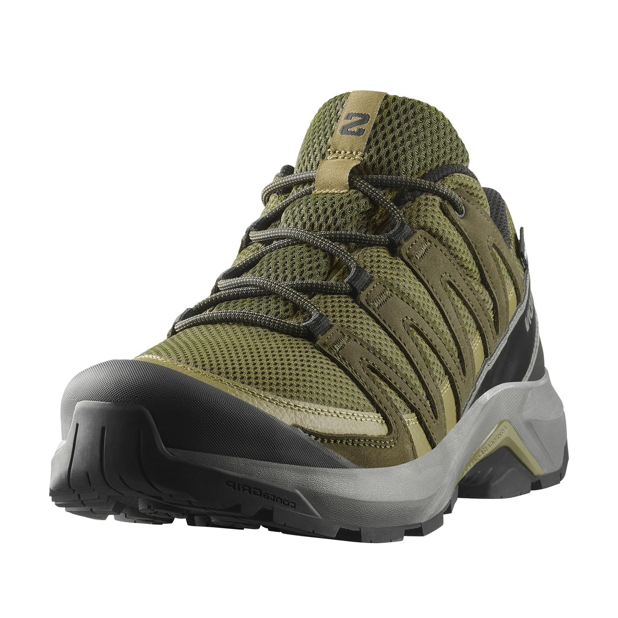 Salomon X-ADVENTURE RECON GORE TEX, Zapatos de senderismo para Hombre, Olive Night Martini Olive Pewter, 44 EU