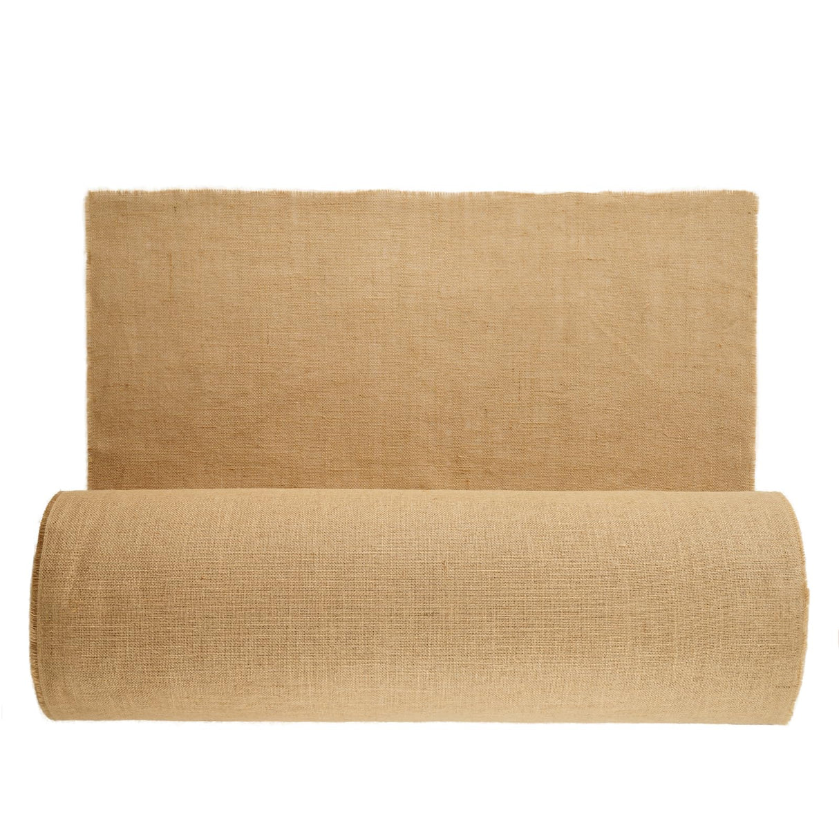 VEVOR Rollo de Tela de Arpillera de 1016 mm x 91,4 m, 50 x 50 Rollos de Tela de Arpillera Natural de Alta Densidad de Ancho, Rollo de Tela de Yute para Envolver Árboles, Decoración, Manualidades