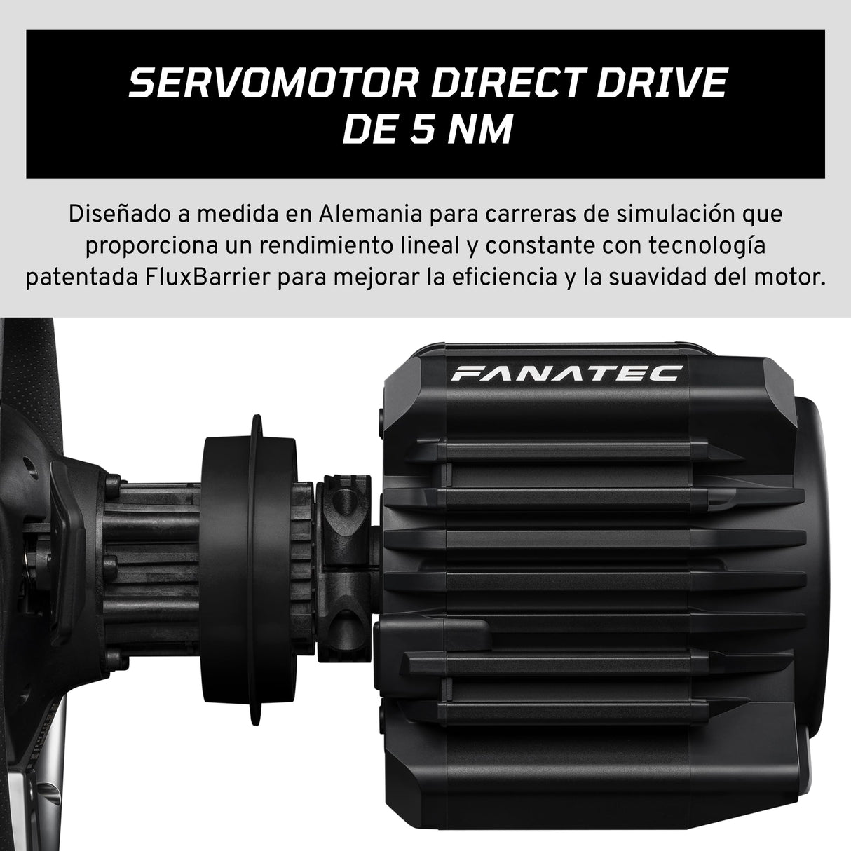 FANATEC CSL Elite Volante de Carreras, Base y Pedales Licencia Oficial Gran Turismo DD Pro Playstation – Volante Polyphony Digital, FluxBarrier Direct Drive, Juego de dos Pedales para PC, PS5, PS4