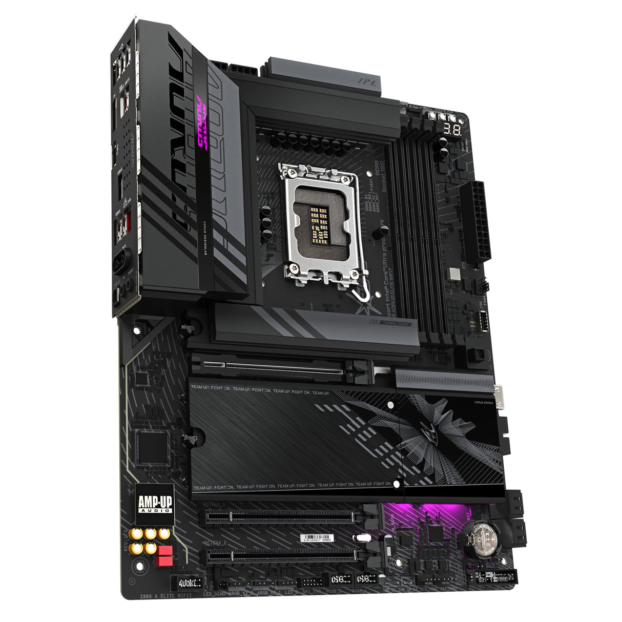 GIGABYTE Z890 AORUS Elite WIFI7 Placa Base - Soporta CPUs Intel Core Ultra (Serie 2), 16+1+2 Fases VRM, hasta 8800MHz DDR5 (OC), 1xPCIe 5.0 + 3xPCIe 4.0, Wi-Fi 7, 2.5GbE LAN, Thunderbolt 4