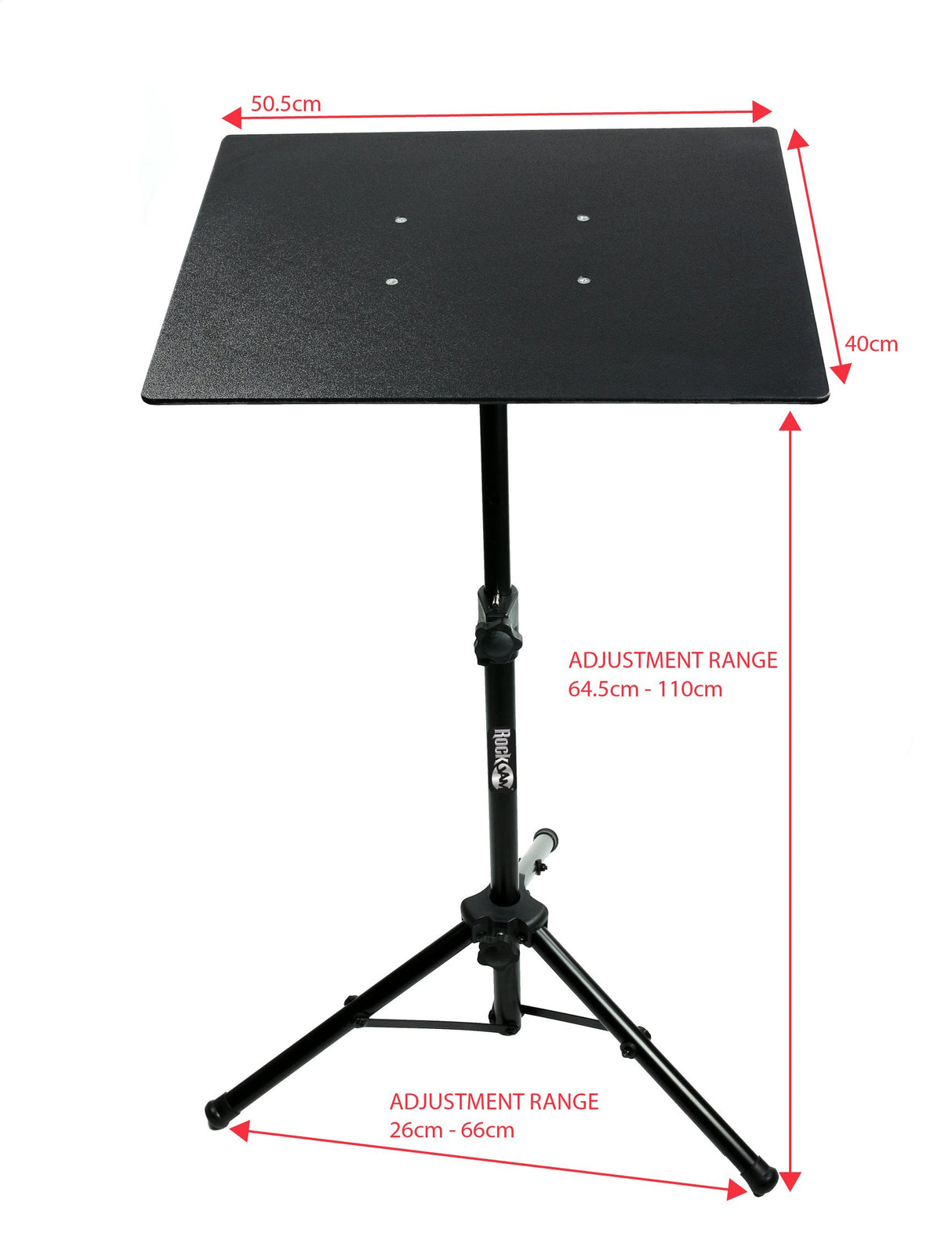 ROCKJAM RJLP3 STAND DE PROYECTOR DE PROYECTOR DE PERRAFORIENTE PANTENIMIENTO O MISTO PERTINIO TEMPORAL CON TRIPOD CUERPO Y PLACA DE TEJIDO