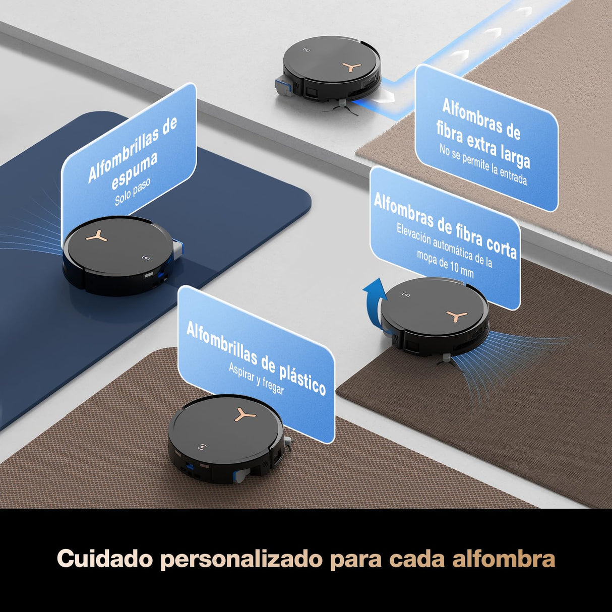 ECOVACS DEEBOT X8 Pro Omni Robot Aspirador y Fregasuelos con Base Automàtico, 18000 Pa, Fregona Autolavante Instantánea OZMO Roller, Lavado con Agua Caliente 75 ℃, Anade Detergente Automatico, Blanco