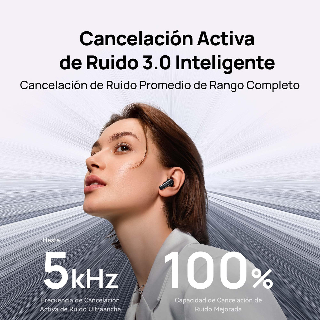 HUAWEI FreeBuds 6i, Cancelación Activa de Ruido 3.0 Inteligente, Bajos Impactantes, Carga Rápida, 35 Horas de batería, Bluetooth 5.3, Grado de Protección IP54 contra el Polvo y el Agua, Negro