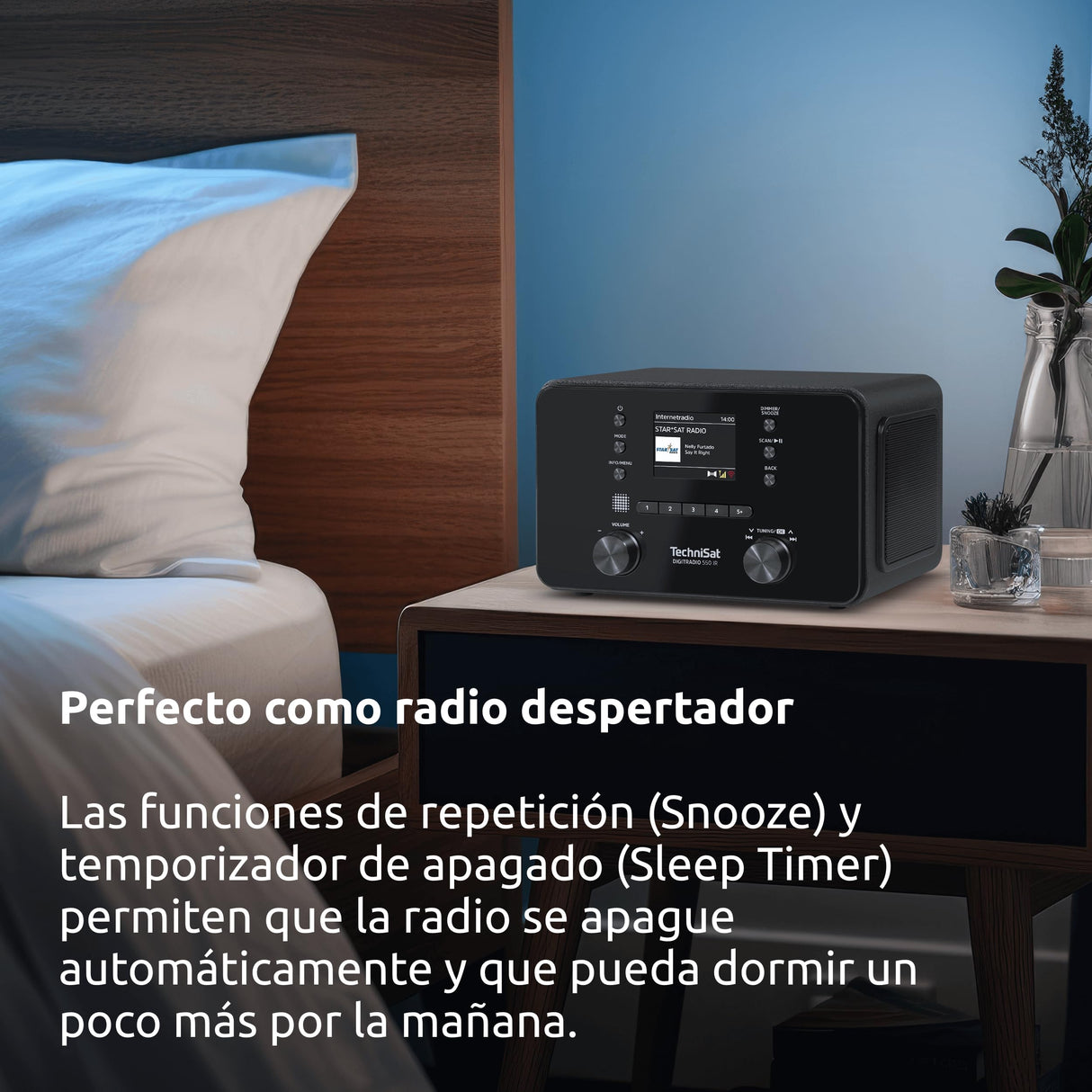 TechniSat DIGITRADIO 550 IR - Radio estéreo por Internet (Dab+, FM, WLAN, Bluetooth, Control por App, Despertador), Negro