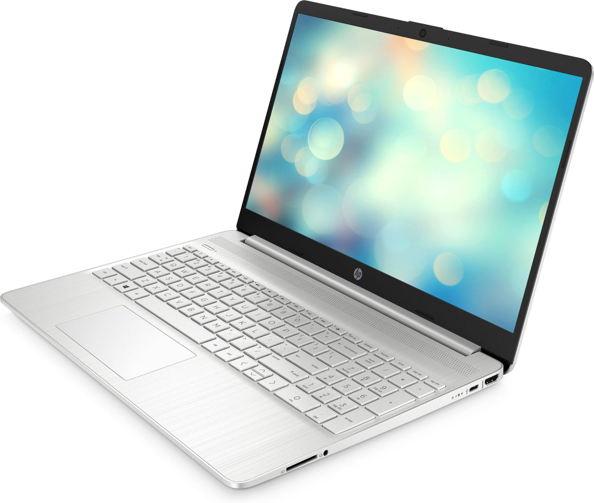 HP 15s-fq5083ns - Ordenador portátil de 15.6" Full HD (Intel Core i5-1235U, 16GB RAM, 512GB SSD, Intel Iris Xe Graphics, Sin Sistema Operativo) Plata - Teclado QWERTY Español