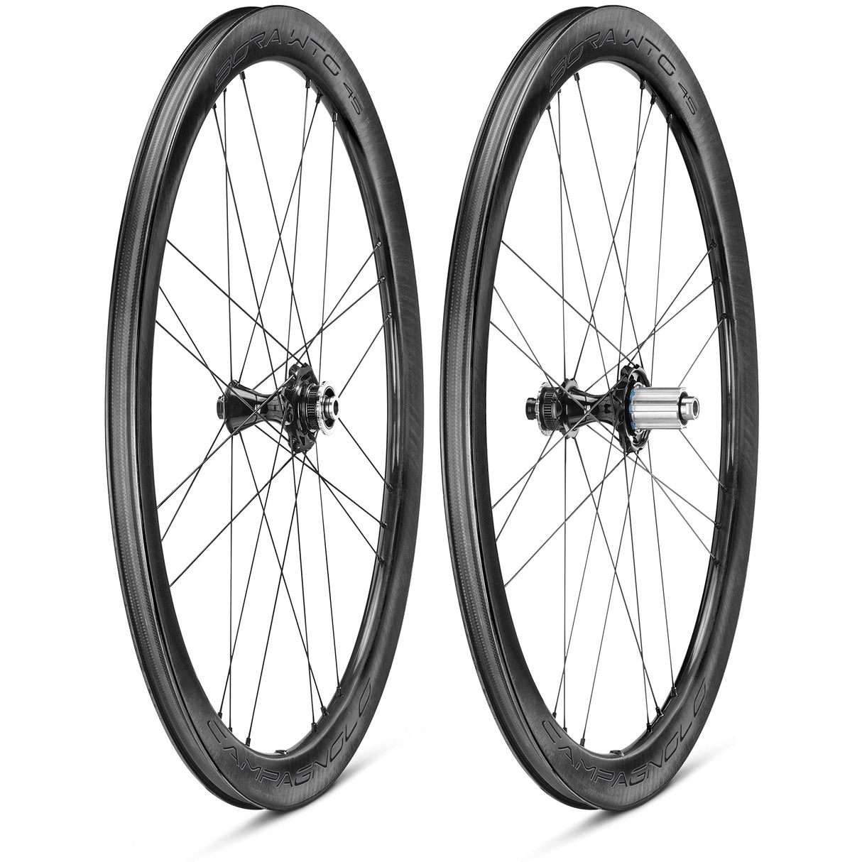 Campagnolo Bora Wto 45 Db Dark 2 Way Fit HG 11v Ruedas para Bicicleta, Deportes y Aire Libre, Negro