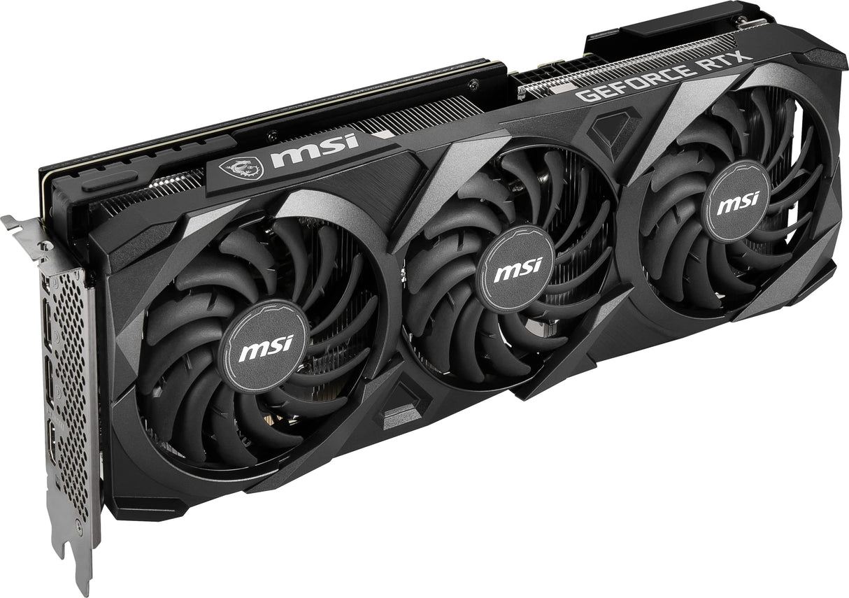 MSI GeForce RTX 3060 Ti Ventus 3X 8GD6X OC Tarjeta gráfica - RTX 3060 Ti GPU, 8GB GDDR6X OC, (256-bit), PCIe 4.0, HDMI 2.1 y DisplayPort 1.4