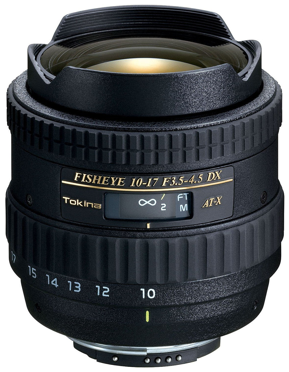 Tokina ATX DXN - Objetivo Angular Zoom Fish Eye, 10-17 mm