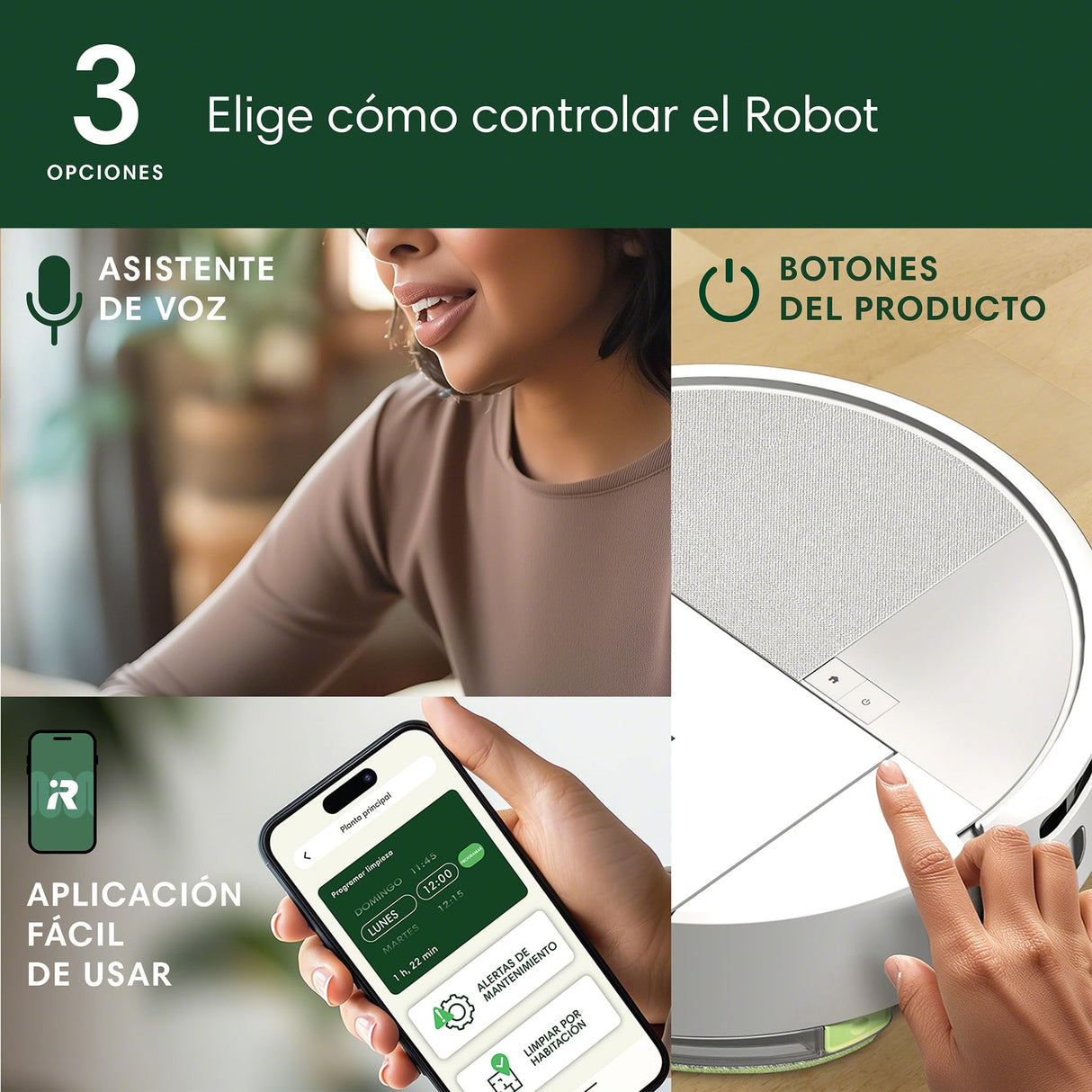 iRobot Roomba 205 DustCompactor Combo robot, Compacta la suciedad en interior, Autonomía de 60 días sin vaciar el robot, Succión potente y alto rendimiento, Navegación LiDAR,Limpieza multisuperficie_B