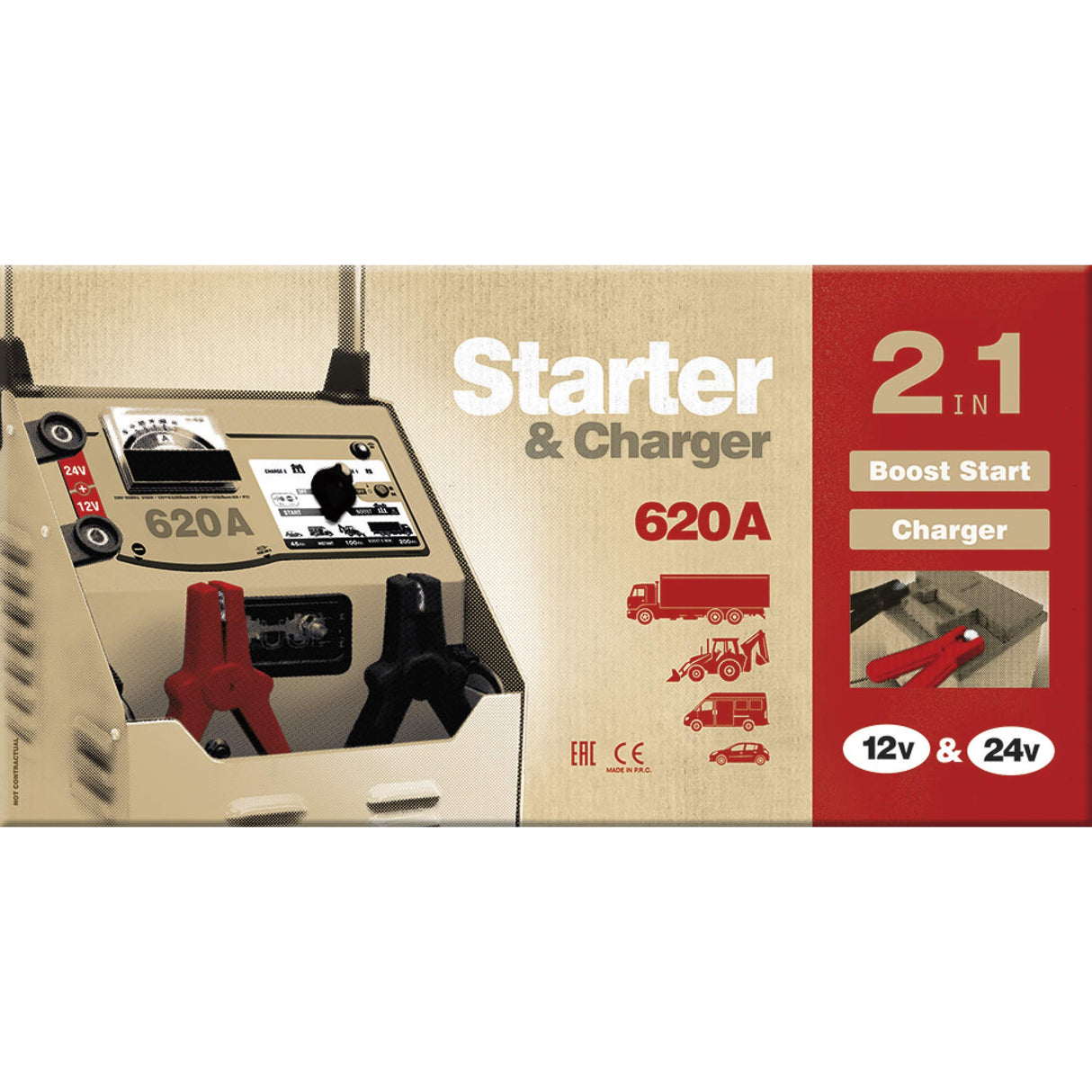 Abratools - Cargador nesotart 620 230v-12/124v-16w