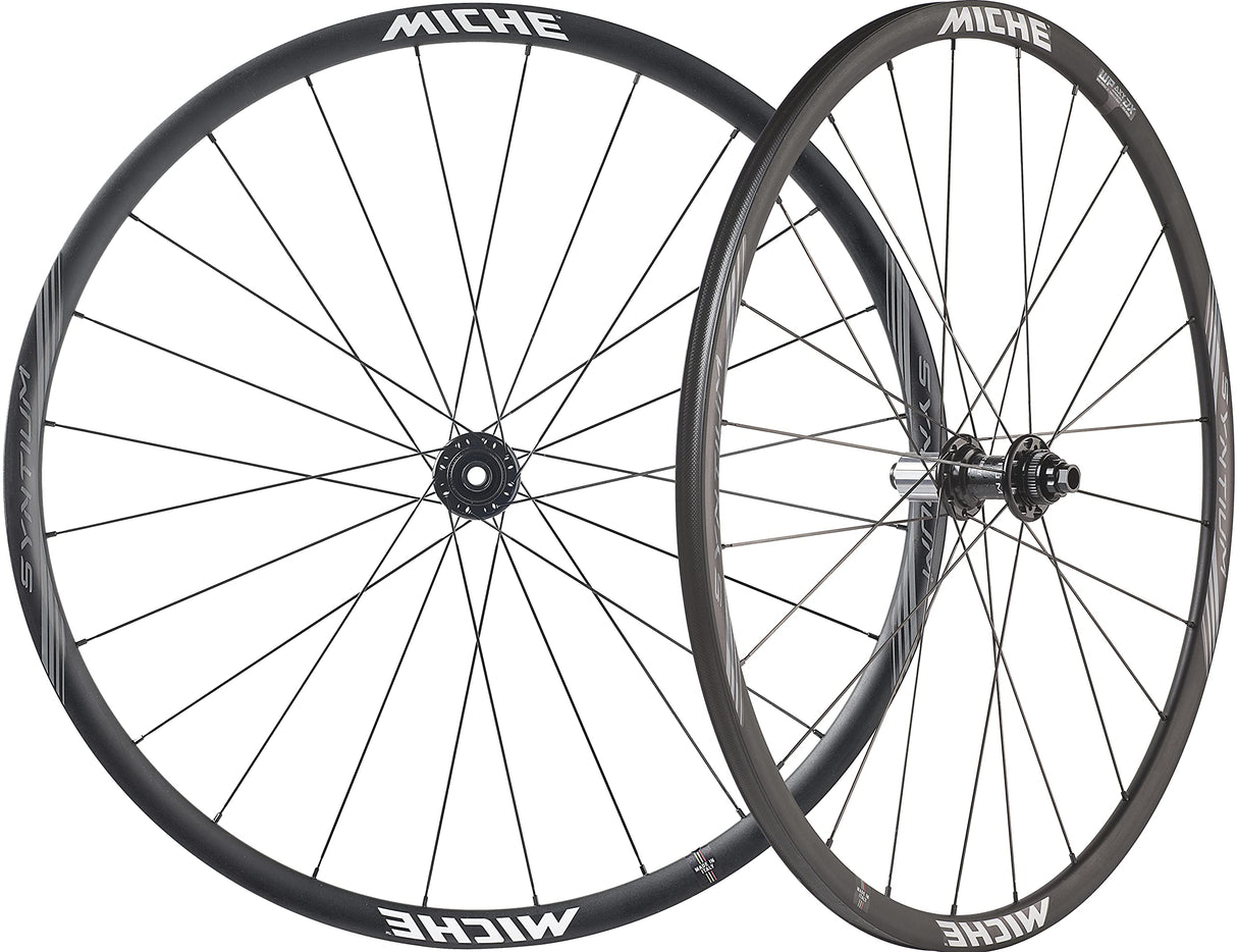Miche Ruedas de Disco Syntium DX BT Juego Carretera, Unisex, Negro, Shimano