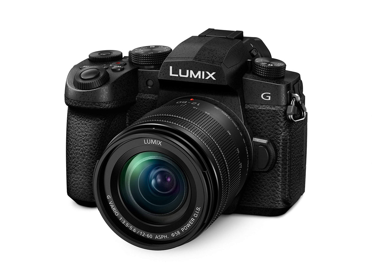 Panasonic Lumix G90M - Cámara EVIL de 20.3 MP (pantalla de 3.2”, Visor OLED, Estabilizador Dual 5 ejes, 4K, VLogL, Wi-Fi, Live Composite) - kit con objetivo Lumix Vario 12-60mm/F3.5-F5.6