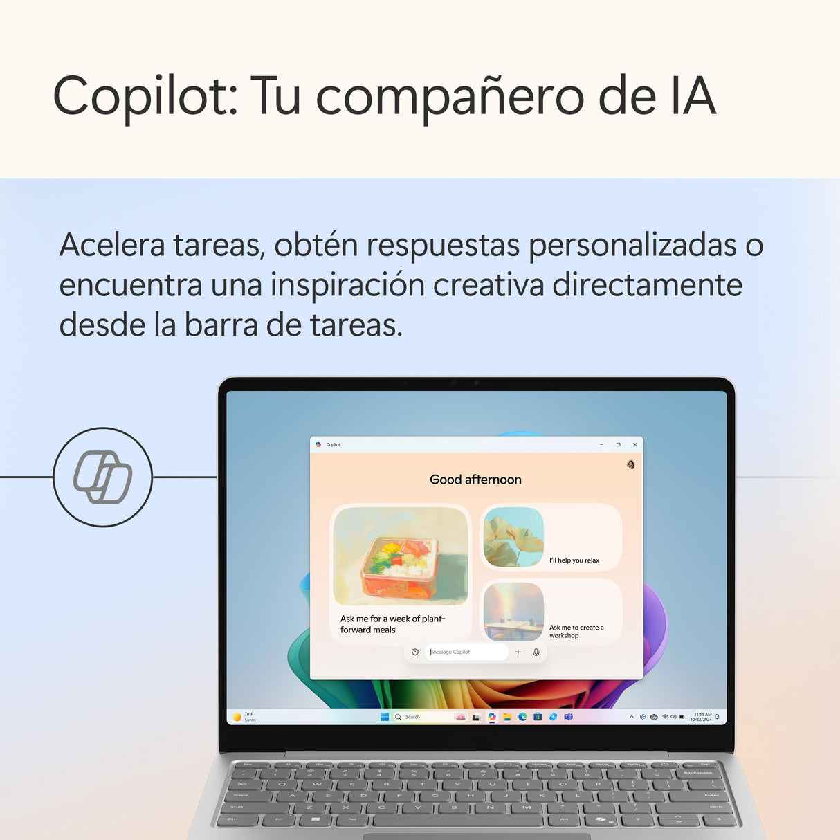 Microsoft Surface Laptop | Copilot+ PC | Pantalla táctil LCD 13'' | Snapdragon X Plus | 16GB RAM | Almacenamiento de 256GB | Último Modelo | Platino