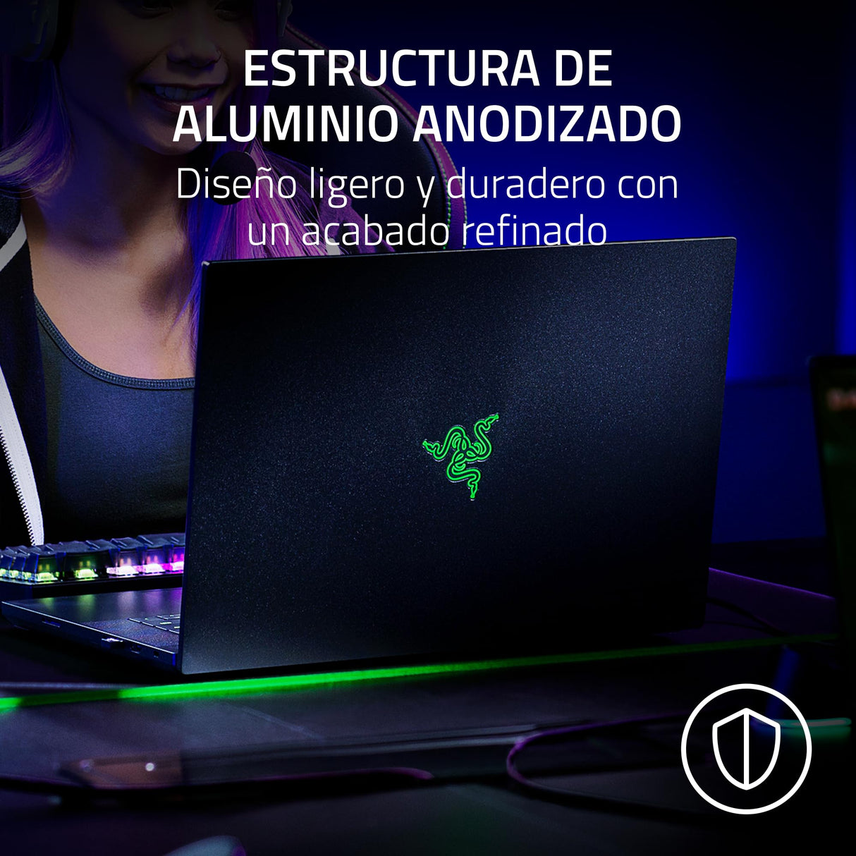 Razer Blade 16 (2023) - 16" PC Portatil Gaming - Nvidia RTX4070 GPU - 16 Mini LED Pantalla Dual Mode UHD+ 120Hz & FHD+ 240Hz - Intel Core i9-13950HX (16GB DDR5, 1TB SSD) Teclado Español | Negro