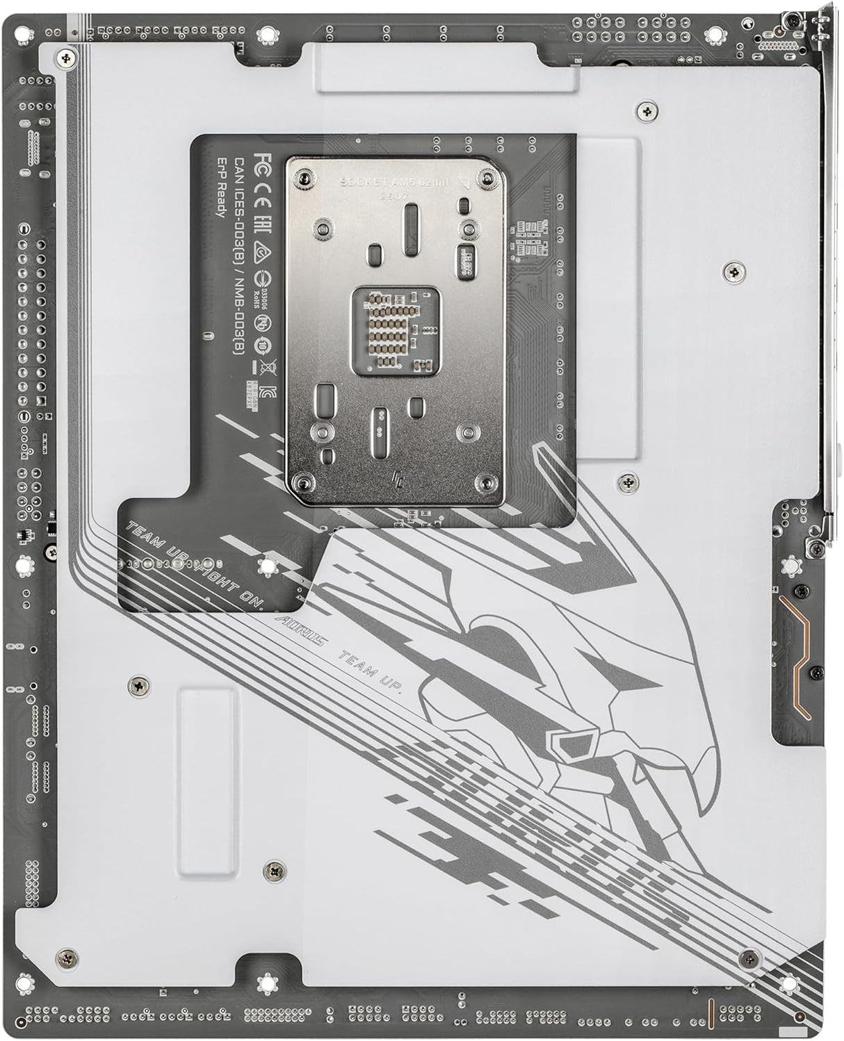 GIGABYTE X870E AORUS Pro X3D Ice Placa Base – Compatible con procesadores AMD Ryzen 9000, VRM Digital de 18+2+2 Fases, hasta 9000 Hz DDR5 (OC), 2 x PCIe 5.0 + 2 x PCIe 4.0, Wi-Fi 7, LAN 5 GbE, USB 4