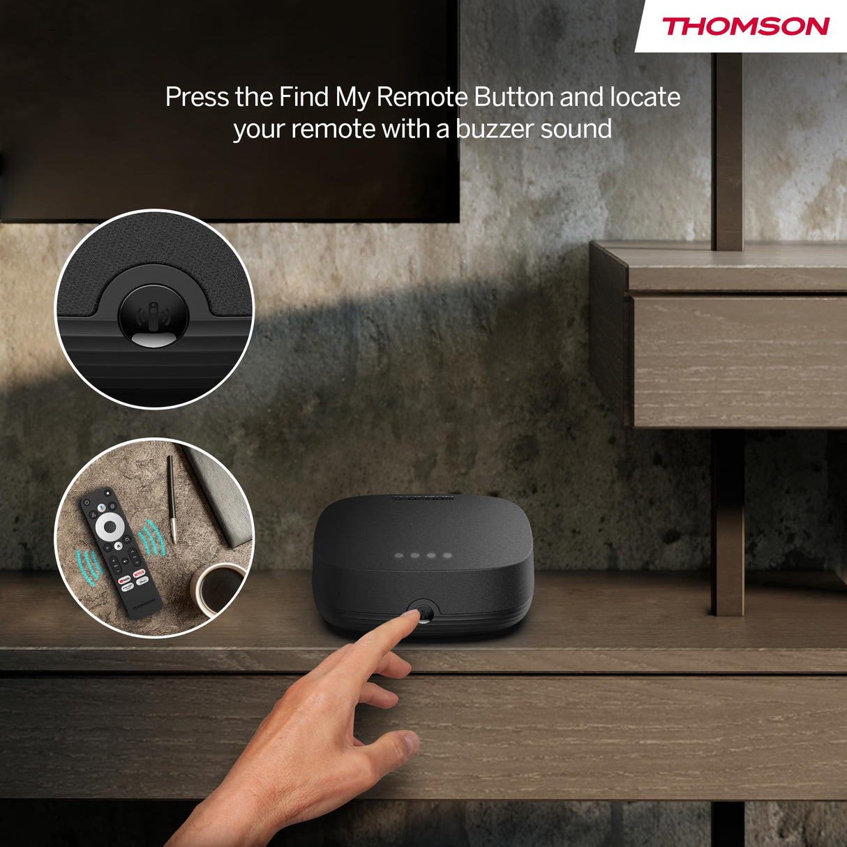THOMSON Google TV Streaming Box Plus 270, 4K UHD, Altavoz Integrado para Control por Voz, Netflix, Disney +, Streaming a través de WiFi, Google Cast, 32GB de Memoria