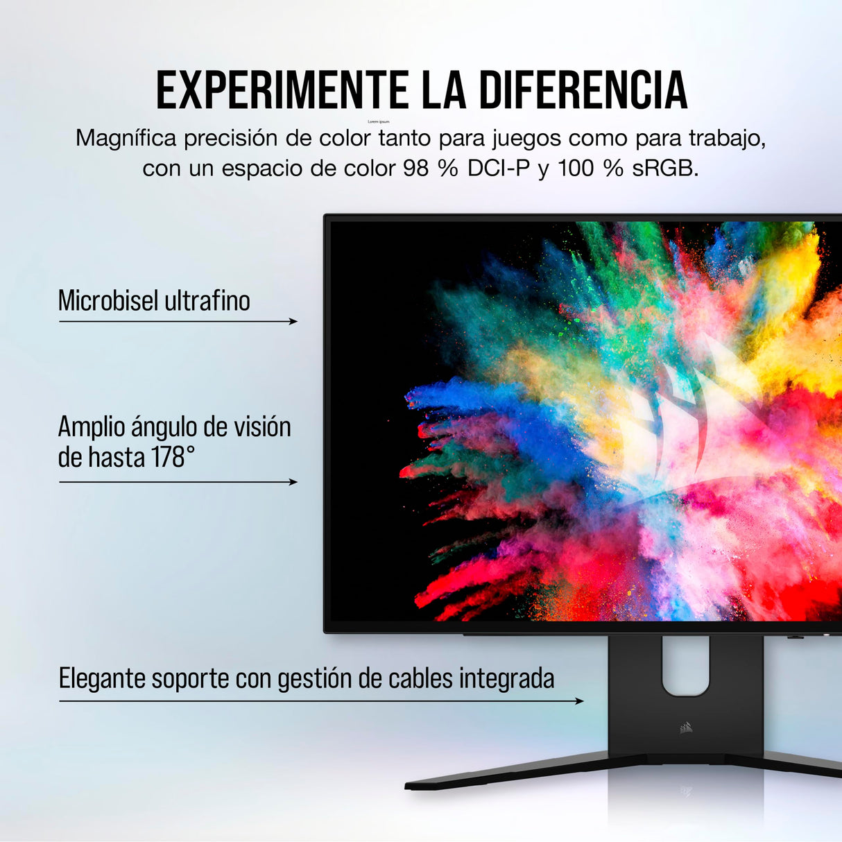 Corsair XENEON 27QHD240 27 Pulgadas OLED Monitor para Juegos - 2560 x 1440, 240Hz, 0.03ms, Compatible NVIDIA G-Sync, AMD FreeSync™ Premium, DisplayHDR10, HDMI 2.1 - Negro