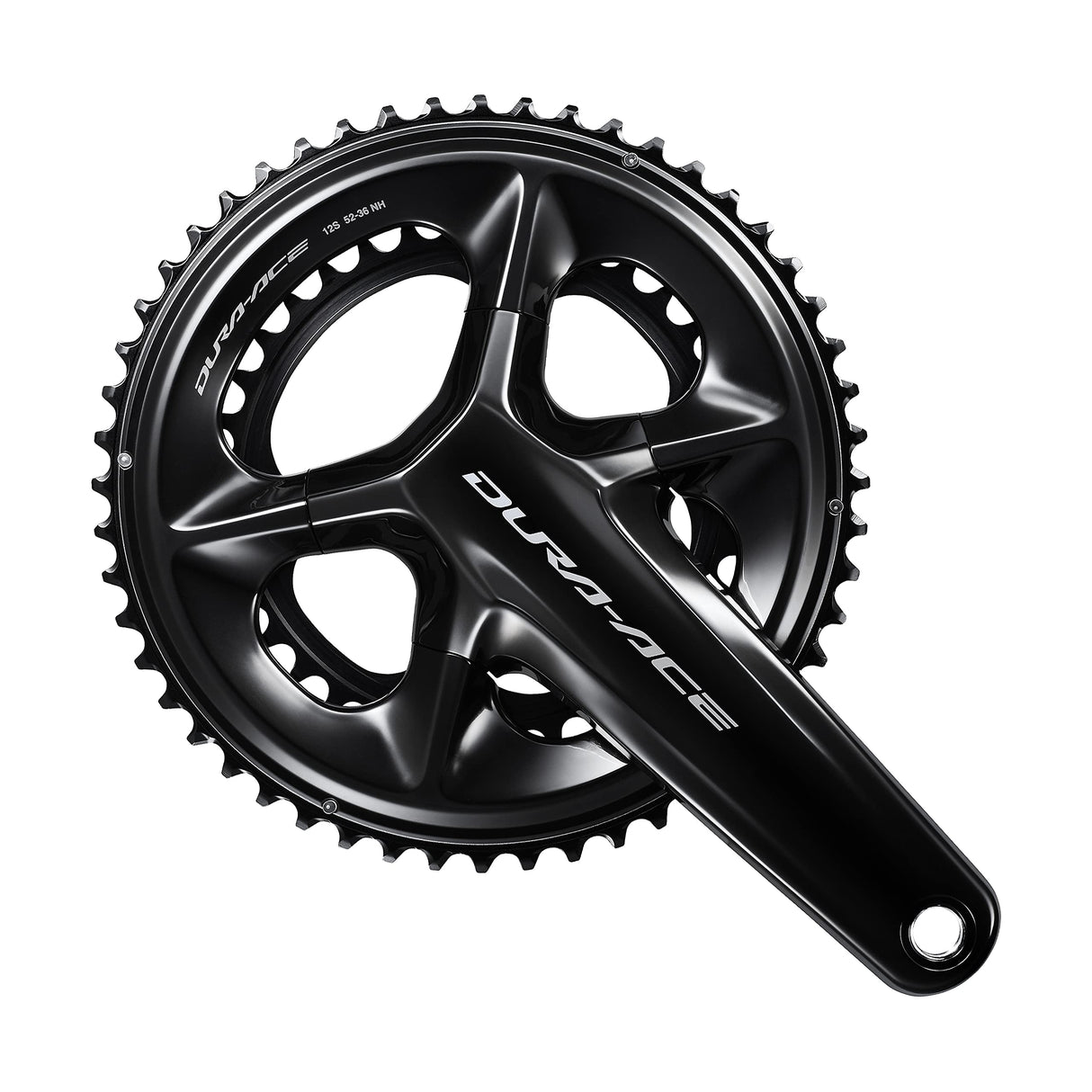 SHIMANO JG.BIE/PL.SH.Dura-Ace 110BCD 170 52x36 2x12V Car Bielas, Sport, Negro (Negro), Talla Única