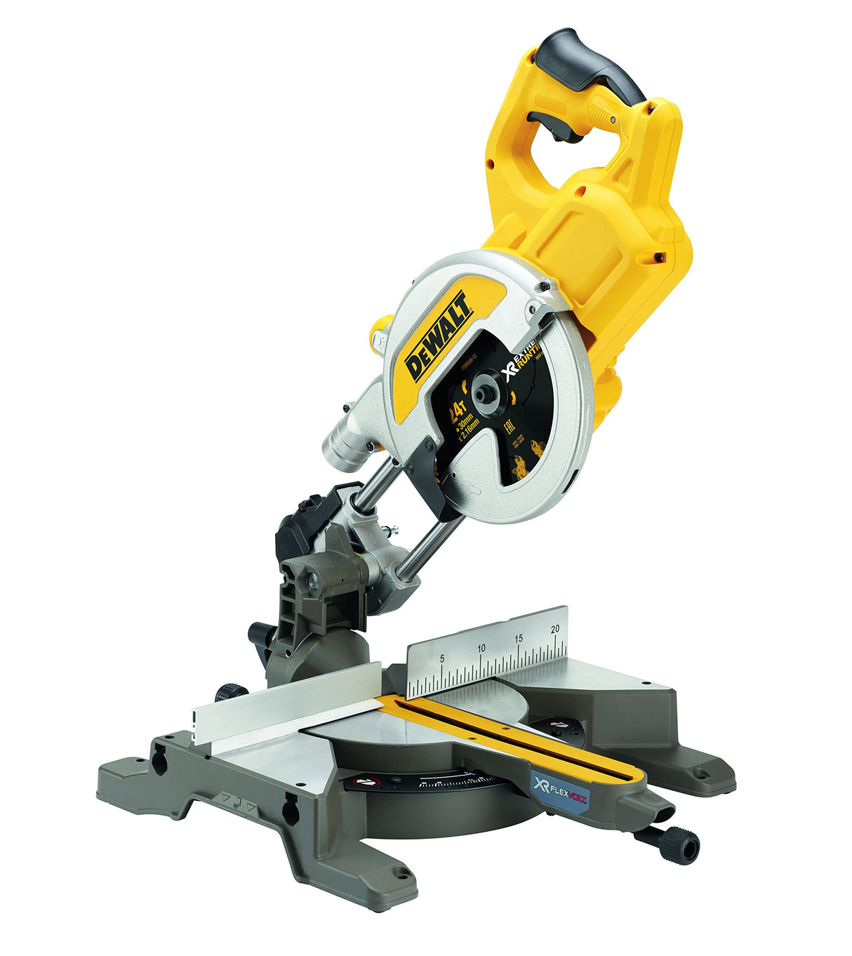 DEWALT DCS777N-XJ - Ingletadora telescópica sin escobillas XR Flexvolt 54V / 18V, diámetro de 216 mm y luz XPS sin cargador/batería