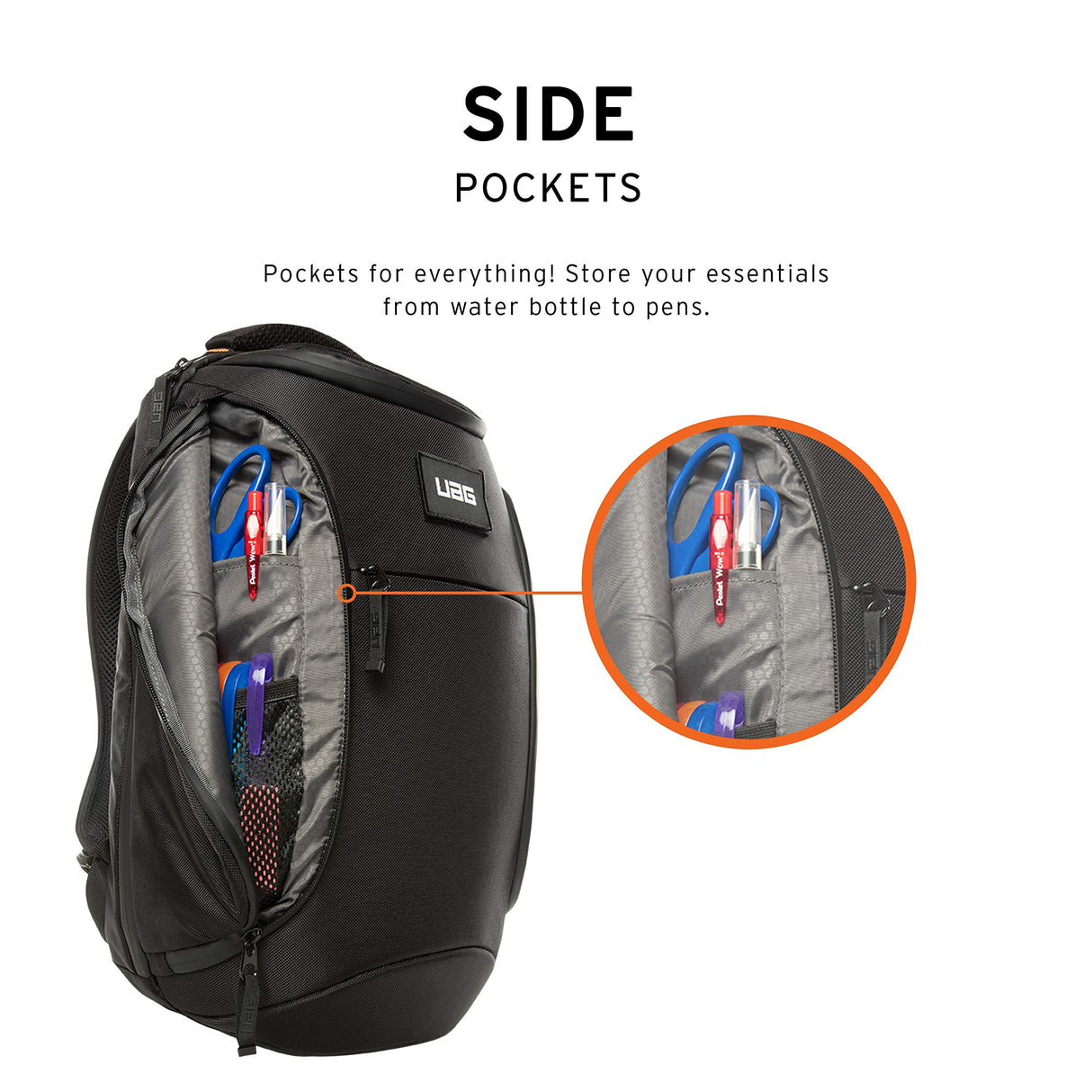 Urban Armor Gear Mochila para portátiles y tabletas de hasta 13" Pulgadas - (18 litros, máximo Confort de Transporte, Acolchado ergonómico, Material Resistente al Desgaste) - Negro