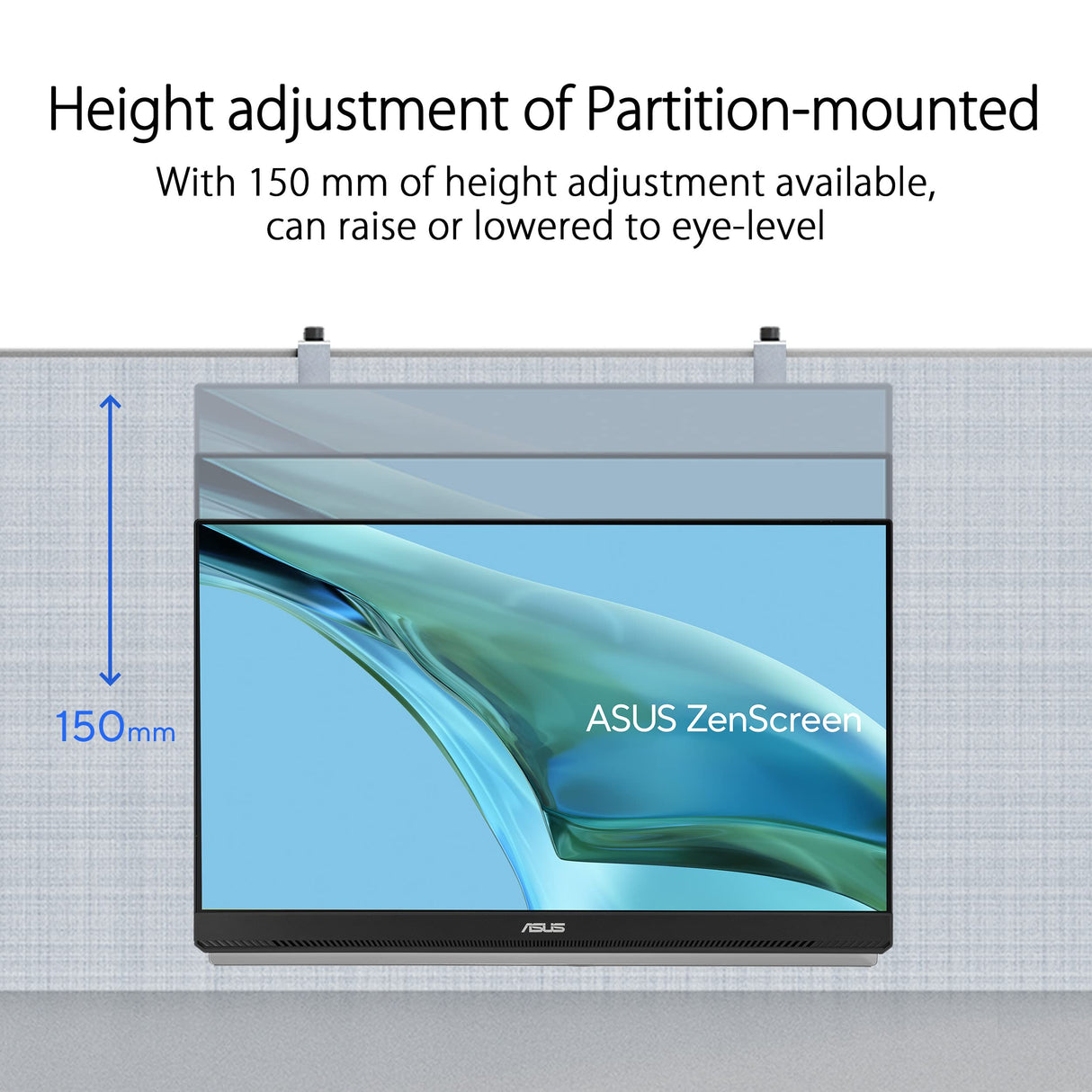 ASUS ZenScreen MB249C - Monitor portátil de 23,8" FHD (1920 x 1080), sin marco, IPS, antirreflejos, USB-C, altavoces, peana, abrazadera en C, gancho para separadores, sostenibilidad ecológica