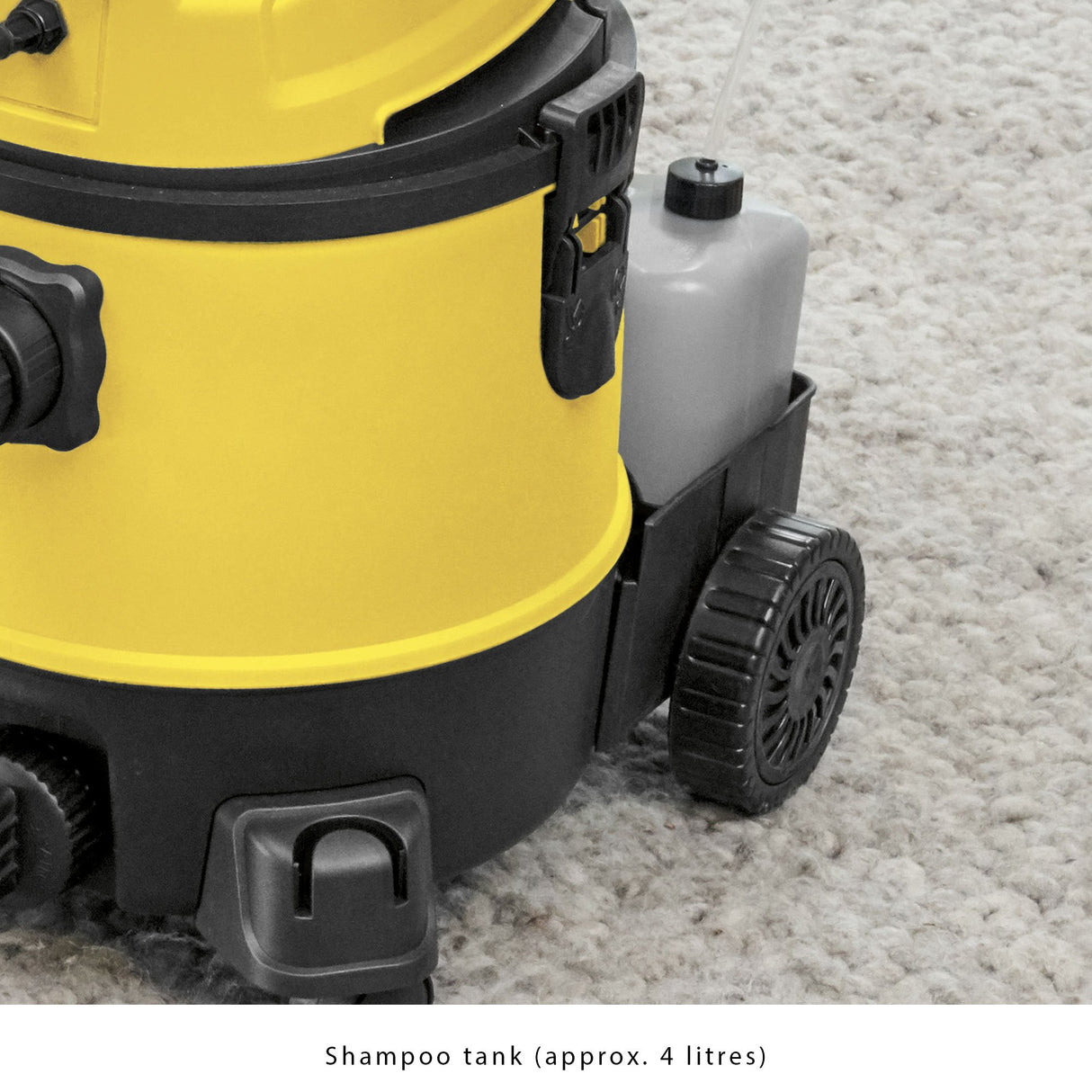 Clatronic® aspirador en húmedo/seco incl. soplador y función de champú, aspirador de polvo/lavado con depósito de 20L de volumen, perfecto como limpiador de tapicerías o alfombras, 1200W - BSS 1309