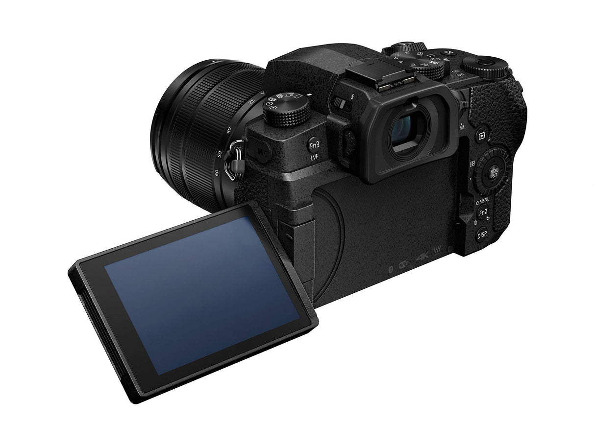 Panasonic Lumix G90M - Cámara EVIL de 20.3 MP (pantalla de 3.2”, Visor OLED, Estabilizador Dual 5 ejes, 4K, VLogL, Wi-Fi, Live Composite) - kit con objetivo Lumix Vario 12-60mm/F3.5-F5.6