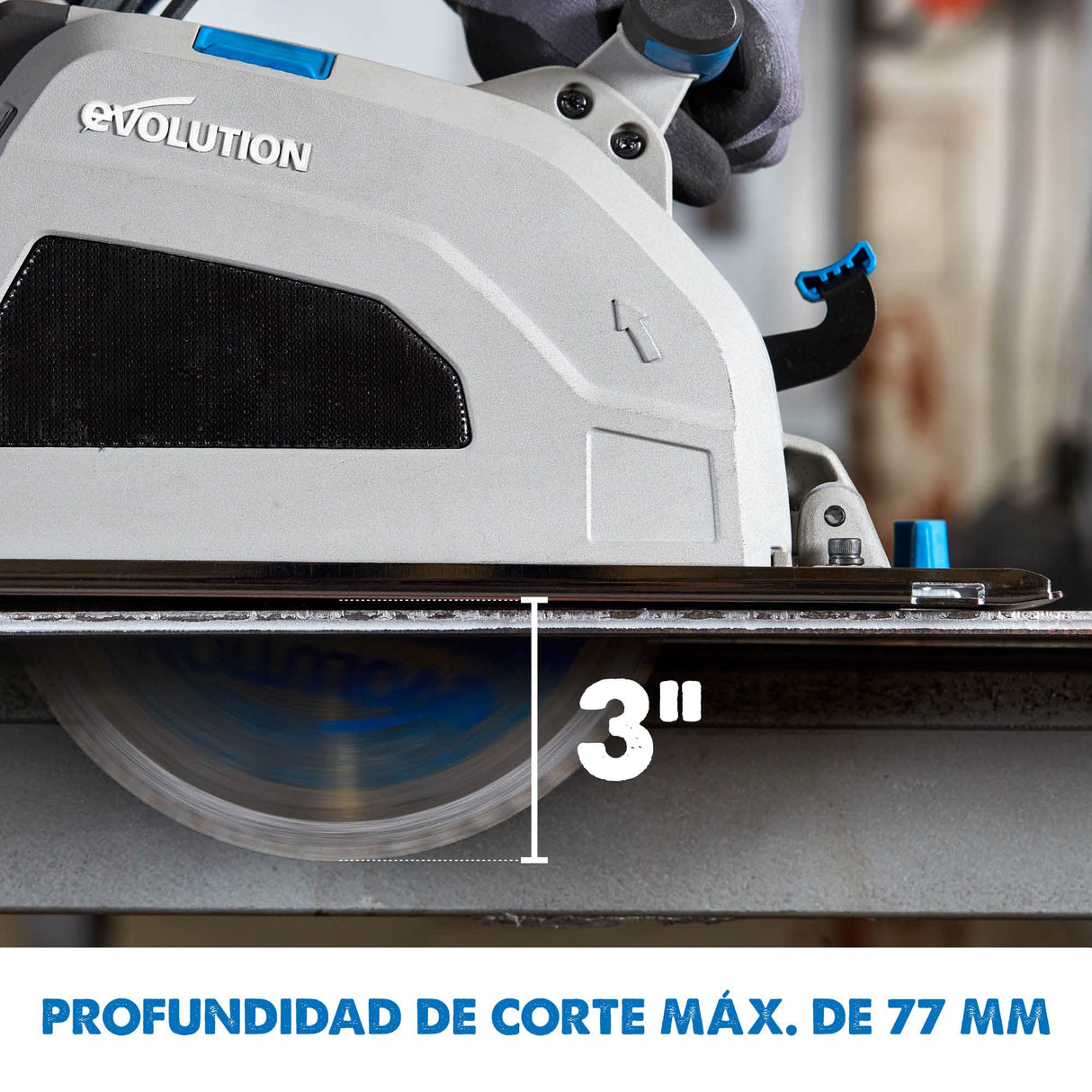 Evolution Sierra tronzadora industrial para acero de 210 mm S210CCS de Evolution: acabado que se puede trabajar al instante, sin calor, rebabas ni chispas. Incluye hoja para acero dulce