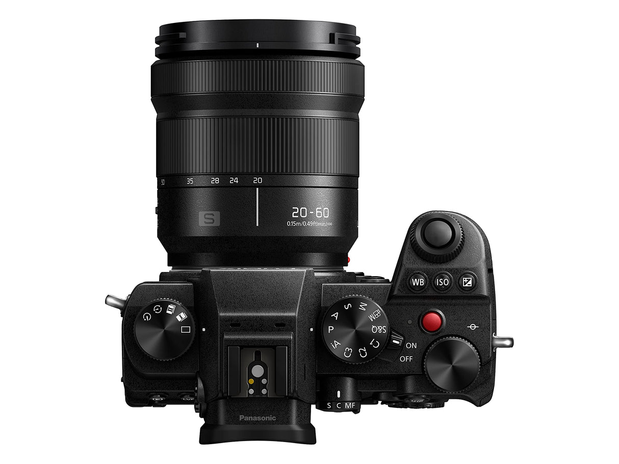 Panasonic LUMIX S DC-S5KCE-EG - Cámara de Formato Completo con Dos Objetivos: S-R2060 (20-60 mm, F3,5-5,6) y S-S50 (50 mm, F1,8) Negro