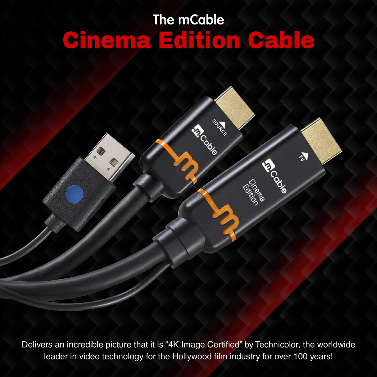 Marseille MN02613 - Cable HDMI (2,74 m), Color Negro