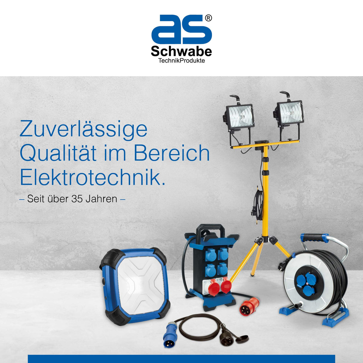 as - Schwabe alargador de Cables 50 m H05RR-F 3G1,5 - Cable de extensión 230 V / 16 A / 3.500 W - con Tapa de protección - Resistente al Polvo y a Las Salpicaduras IP44 - Rojo, 60265
