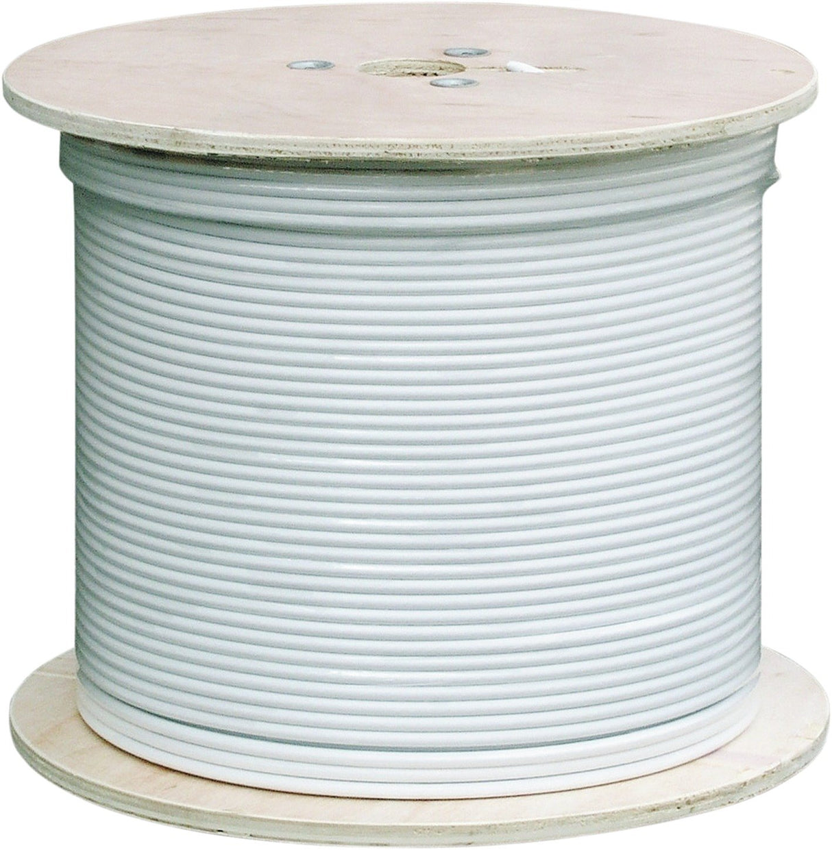 Schwaiger SAT cable coaxial sin conectores de 7 mm, blanco, 110 dB, 500 m)